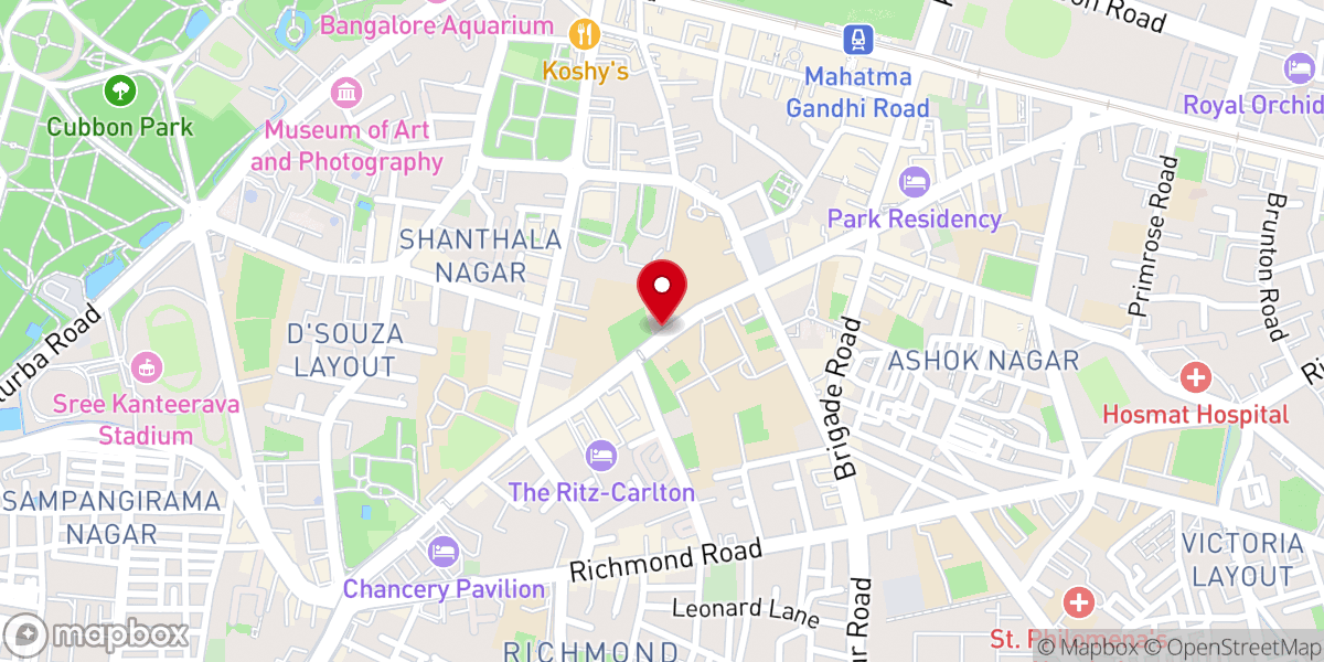 Map showing location of All Peoples’ Church Central