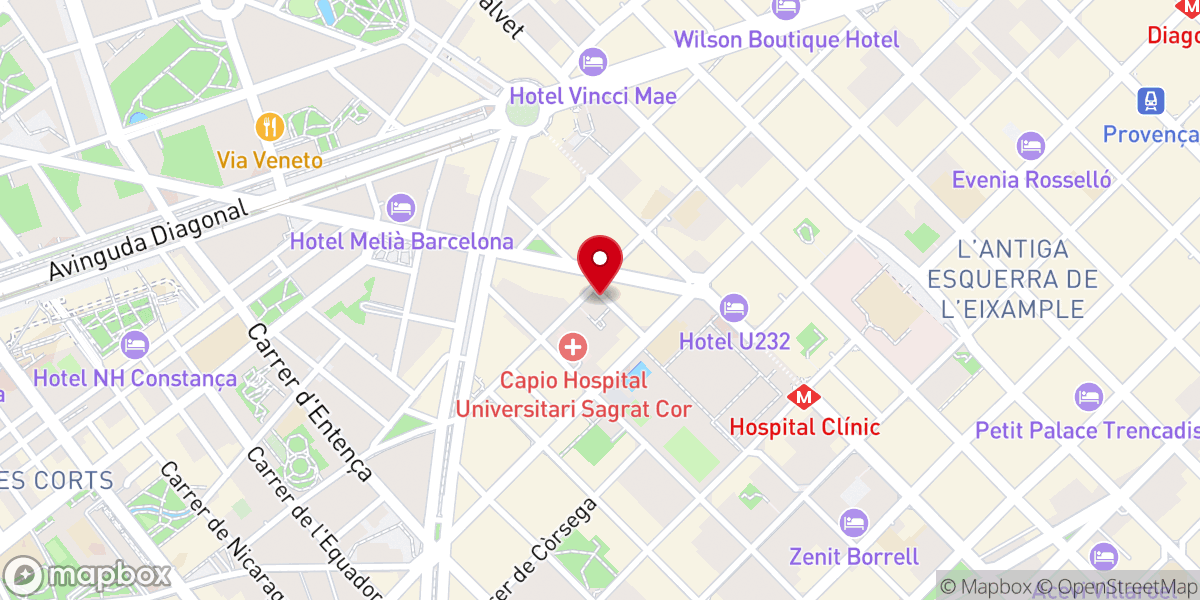 Map showing location of Iglesia de San Eugenio