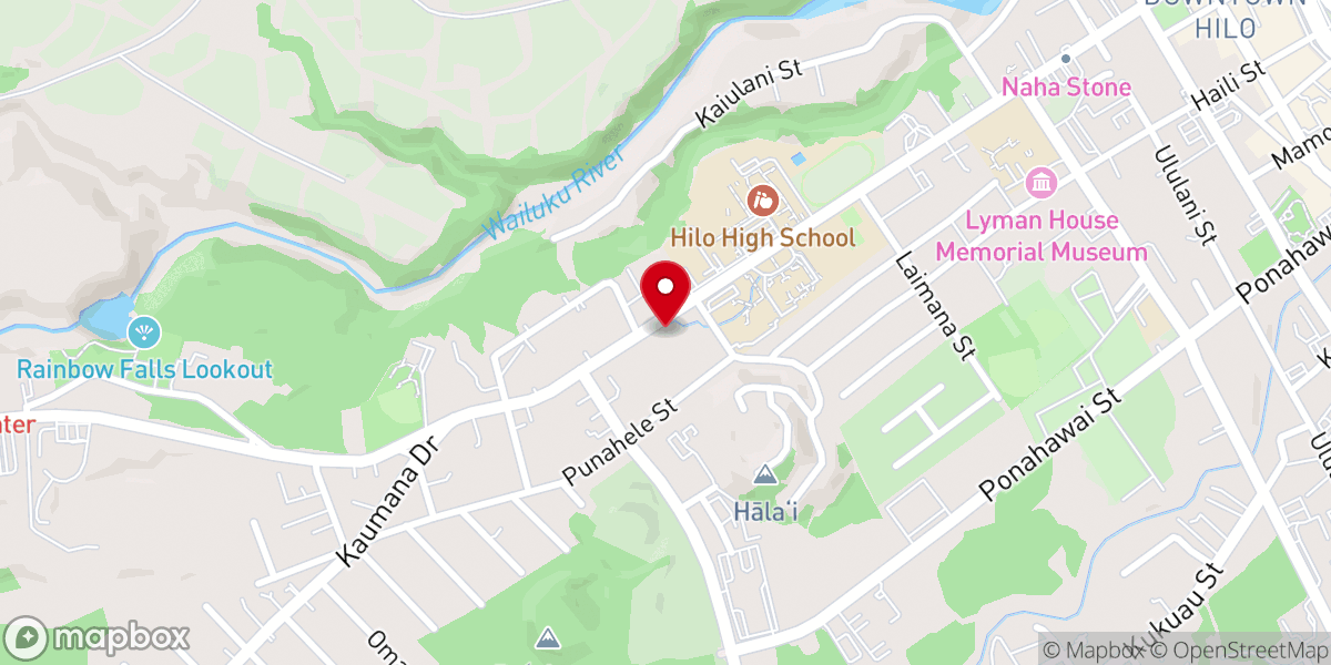 Map showing location of Hilo Church of God