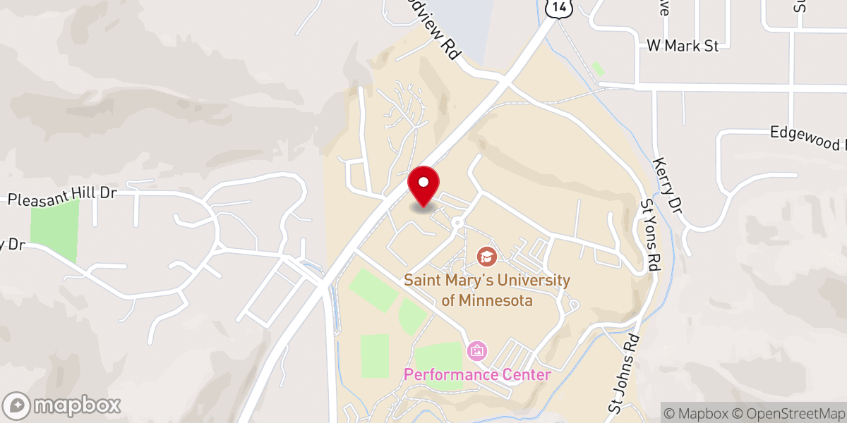 Map showing location of Saint Thomas More Chapel