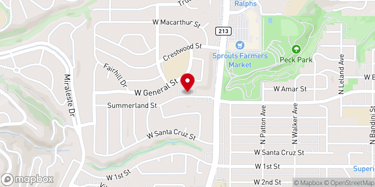 Map showing location of Community Christian Church