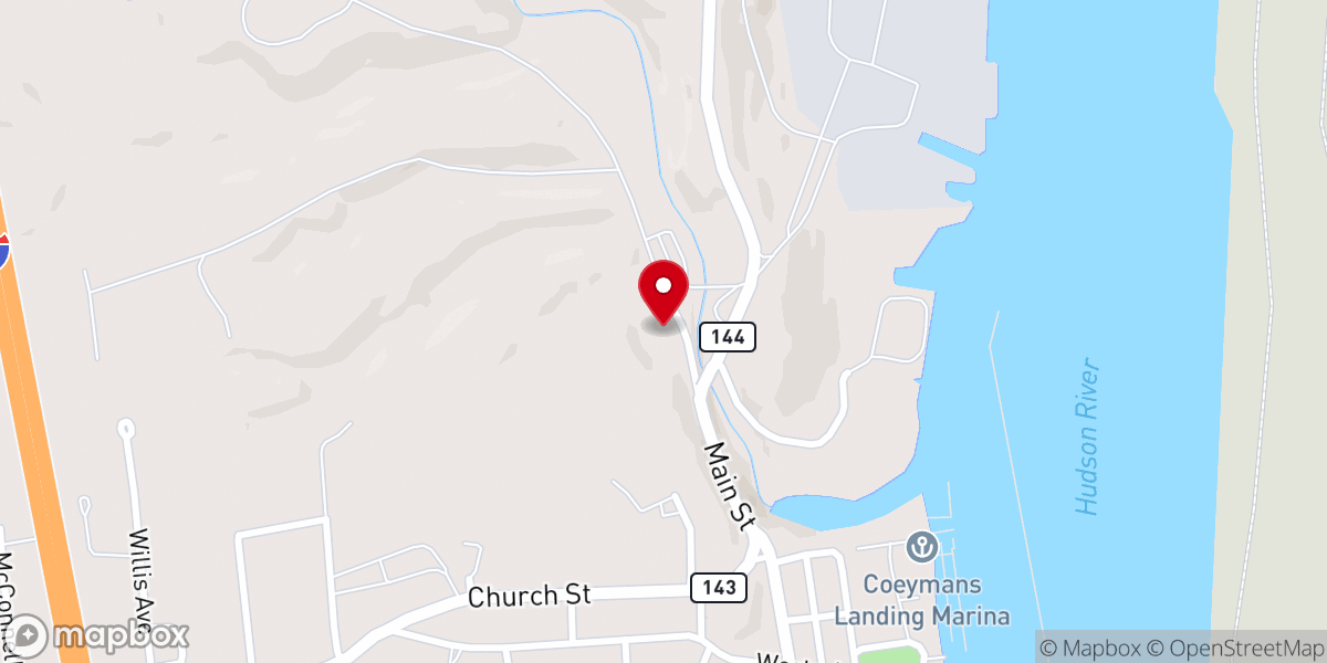 Map showing location of Riverview Missionary Baptist Church