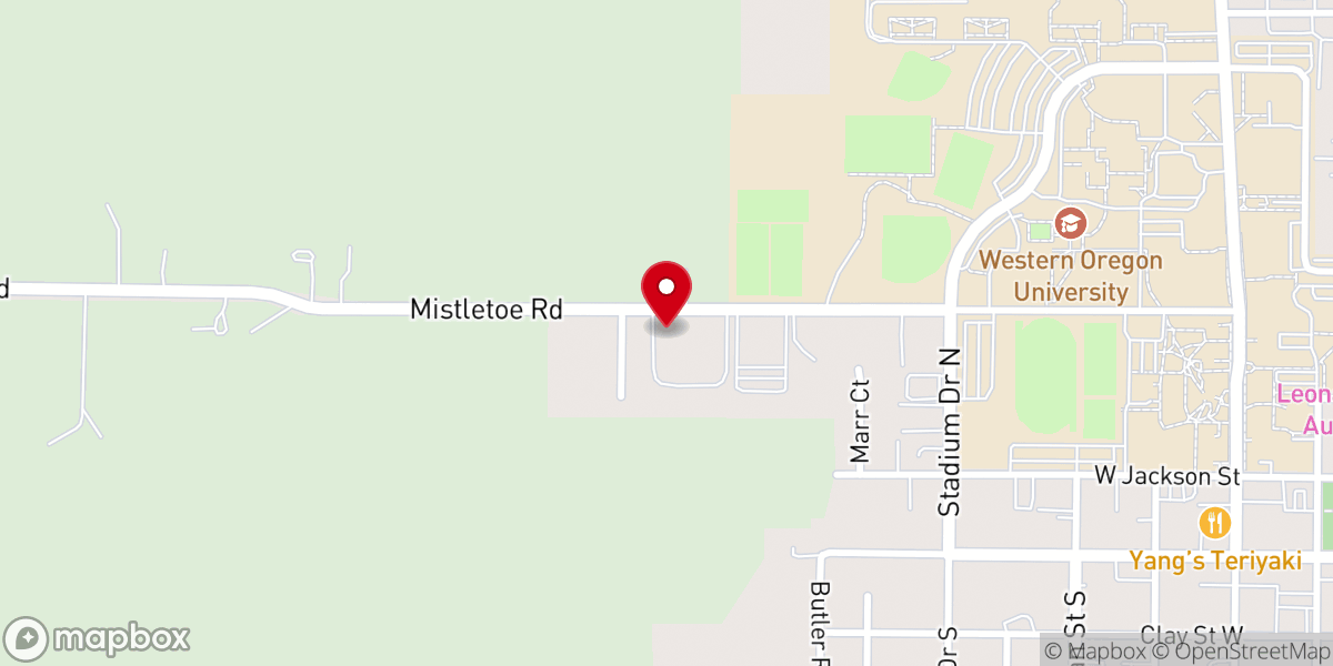 Map showing location of Monmouth Christian Church