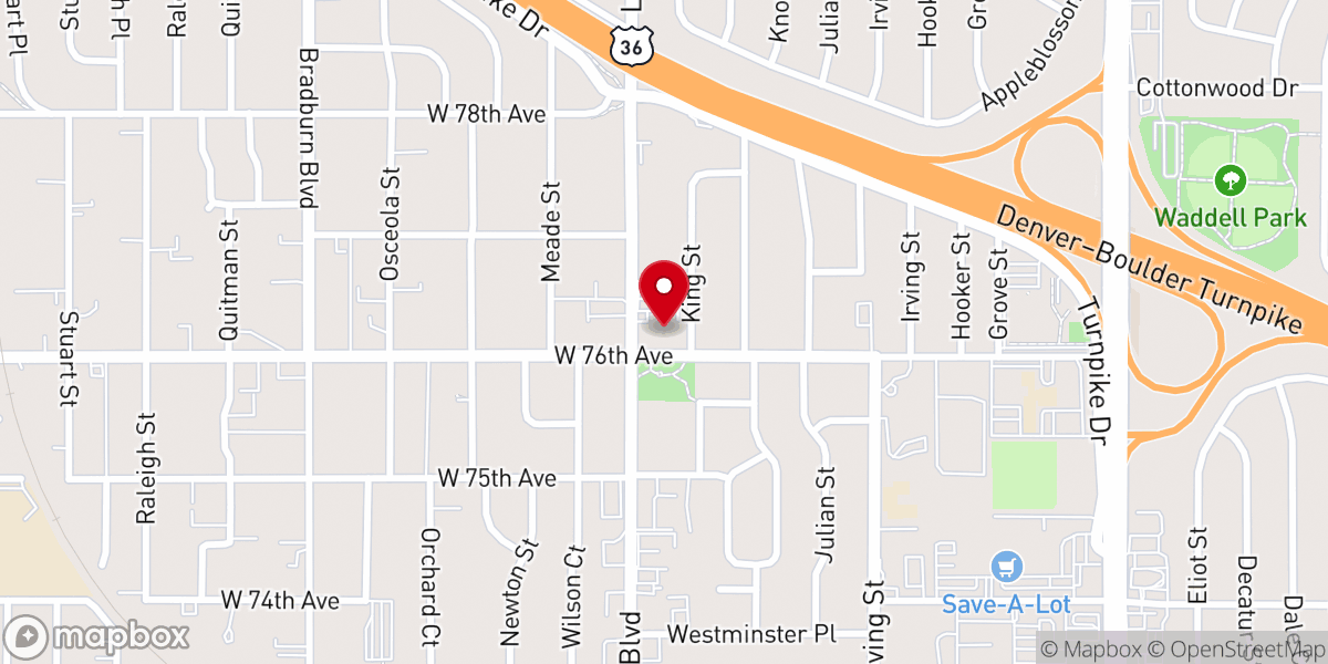 Map showing location of Russian Baptist Church