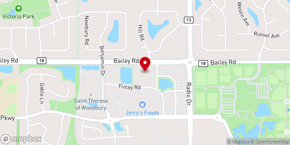 Map showing location of Salem Lutheran Church