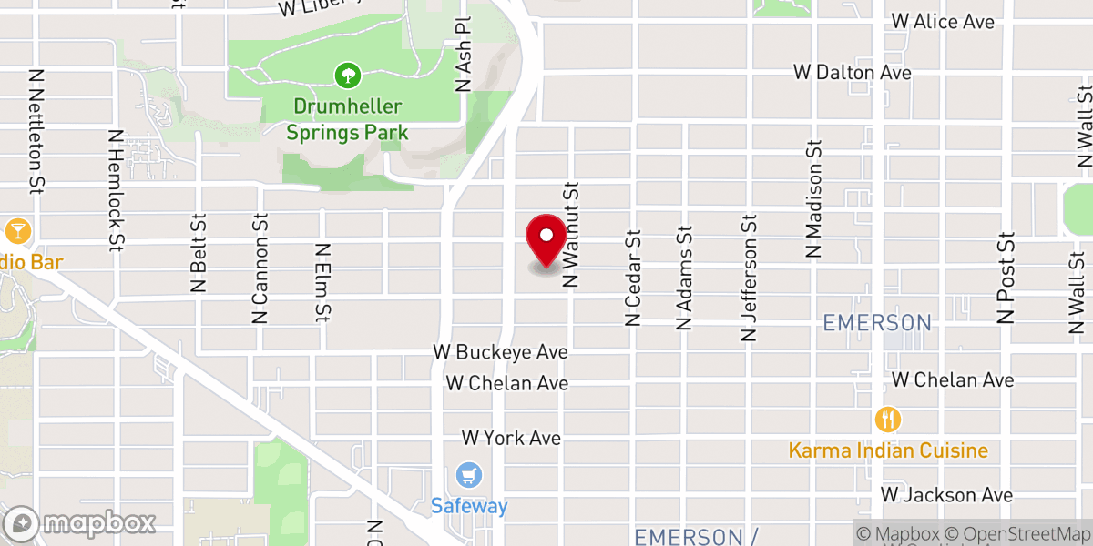 Map showing location of Family of Faith Community Church