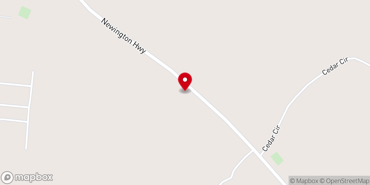 Map showing location of Lawton Grove Baptist Church