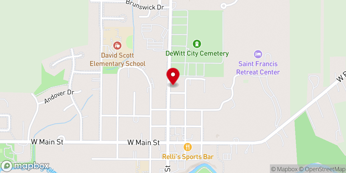 Map showing location of Church Brother's Painting