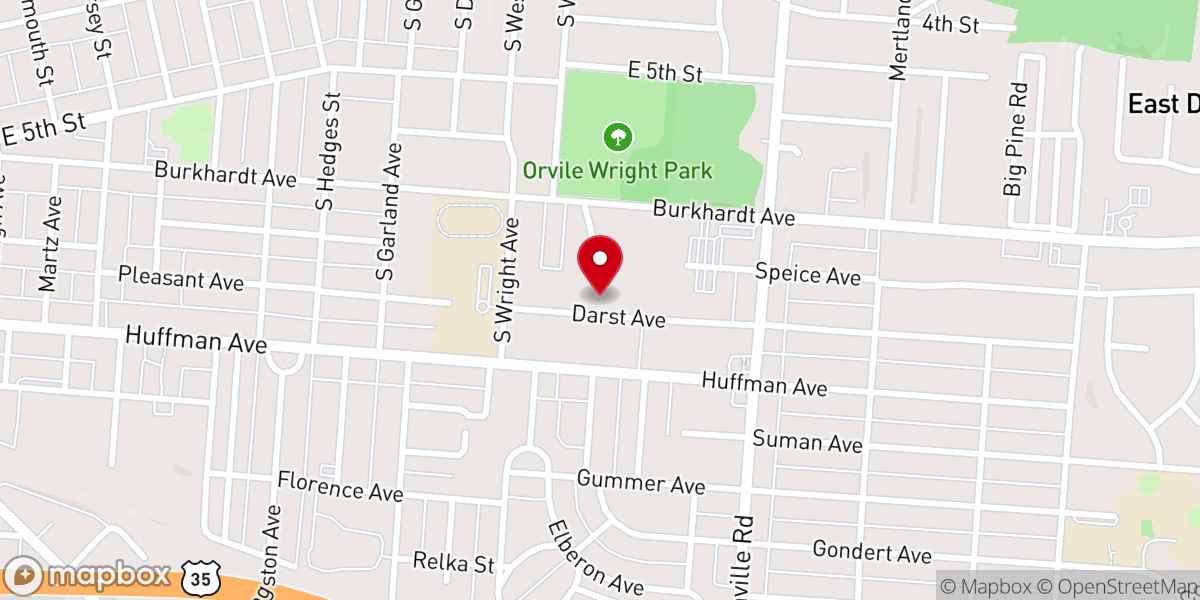 Map showing location of New Apostolic Church