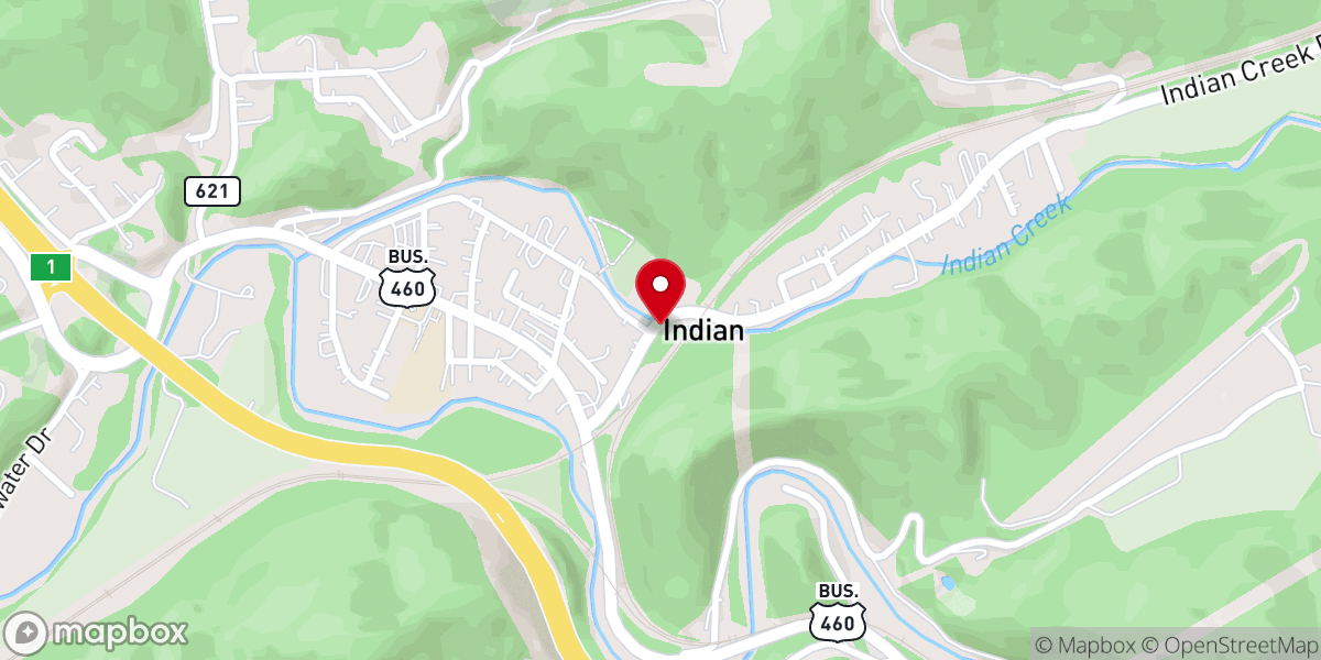 Map showing location of New Lebanon Baptist Association