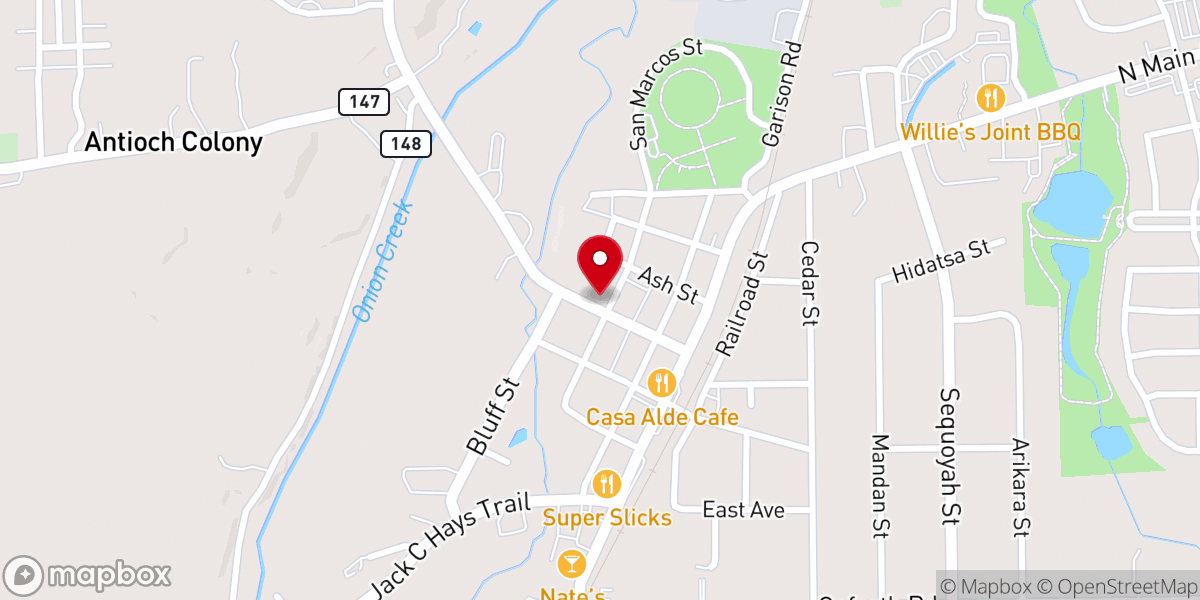 Map showing location of Mission Fellowship Church
