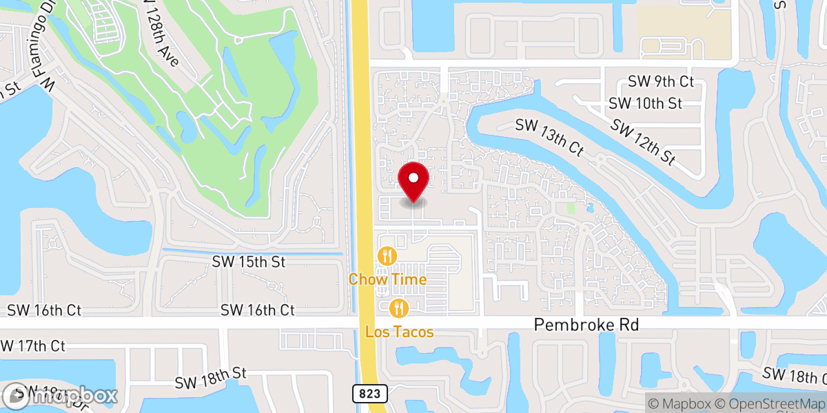 Map showing location of Oasis Church