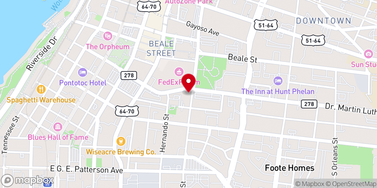 Map showing location of St. Patrick Catholic Church