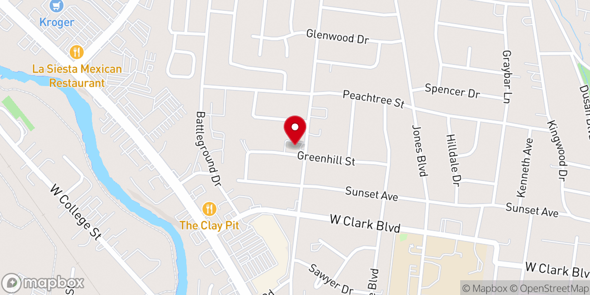 Map showing location of Stones River Church of Christ