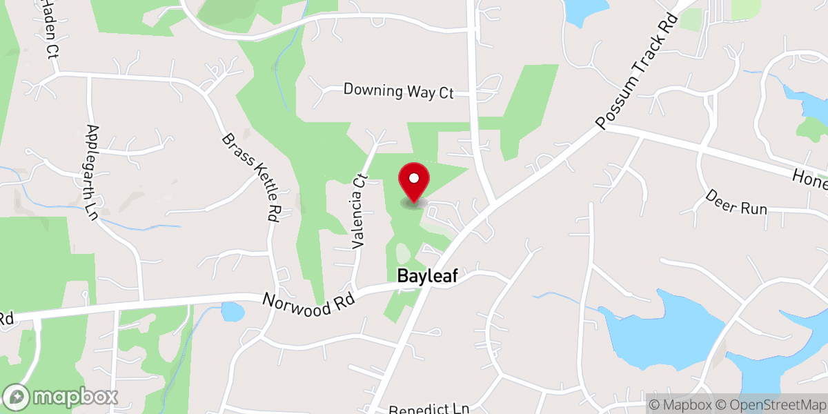 Map showing location of Raleigh Restoration Community Church