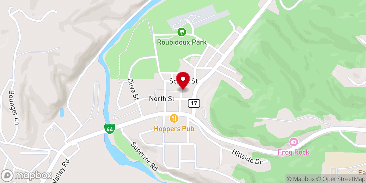 Map showing location of Korean Baptist Church of Waynesville