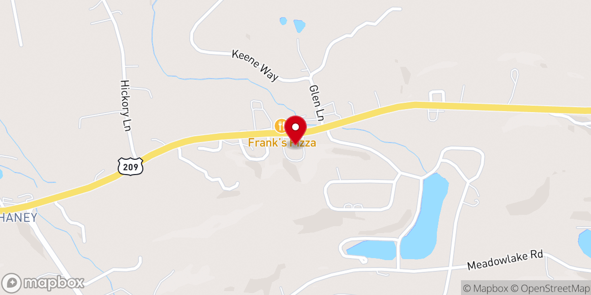 Map showing location of Pleasant Valley Ecumenical Network - Food Distribution Center