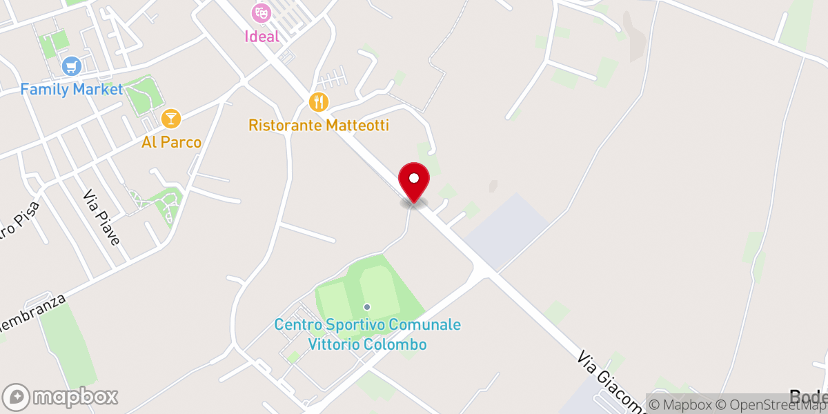 Map showing location of Cappella Madonna del Castello