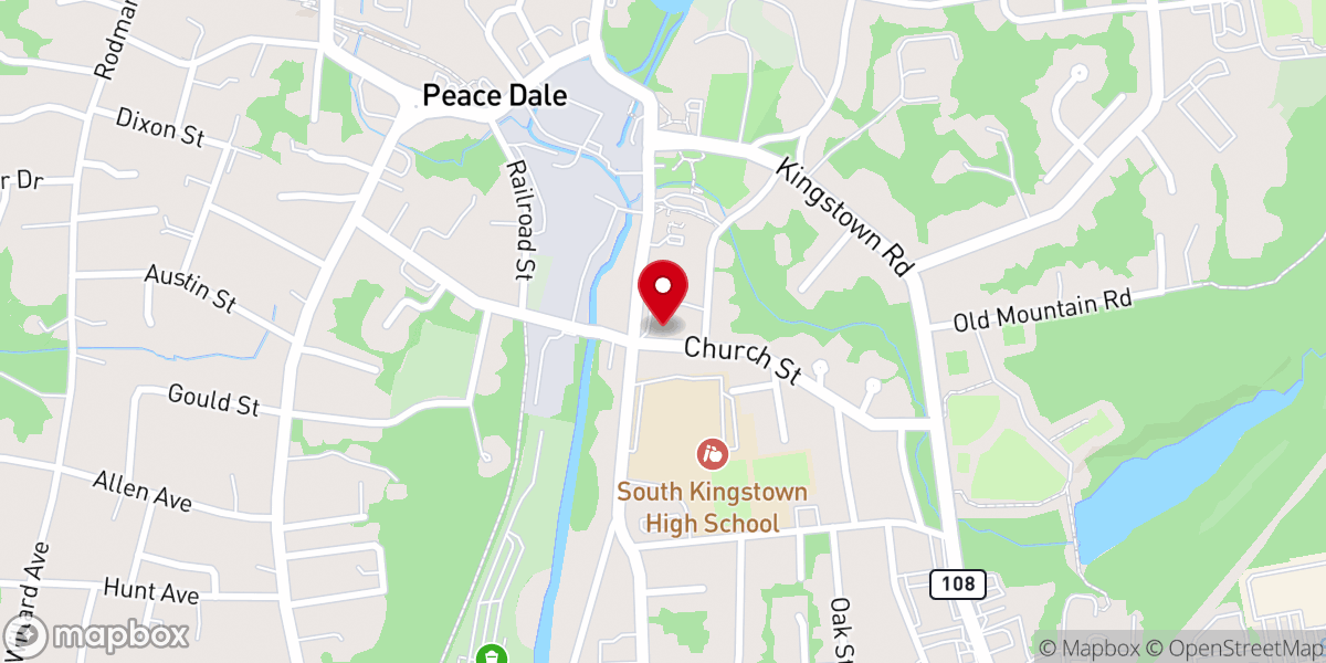 Map showing location of United Church of Christ