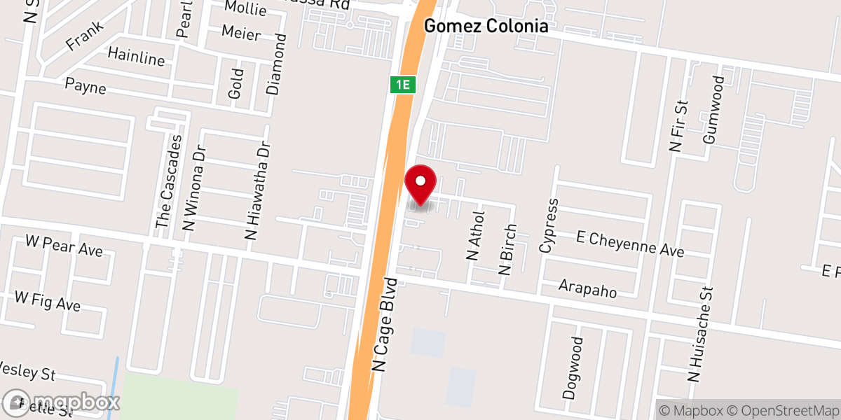 Map showing location of Iglesia Cristiana Árbol de fe, esperanza y amor