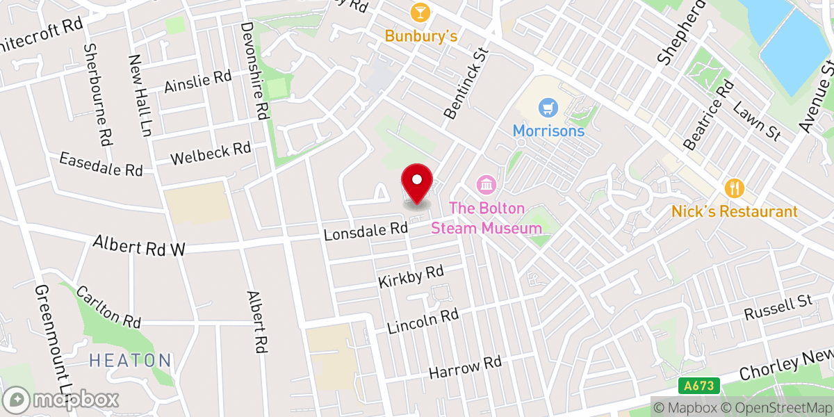 Map showing location of St Margaret's Church, Halliwell