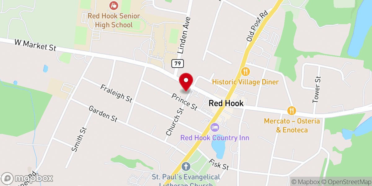 Map showing location of United Methodist Church