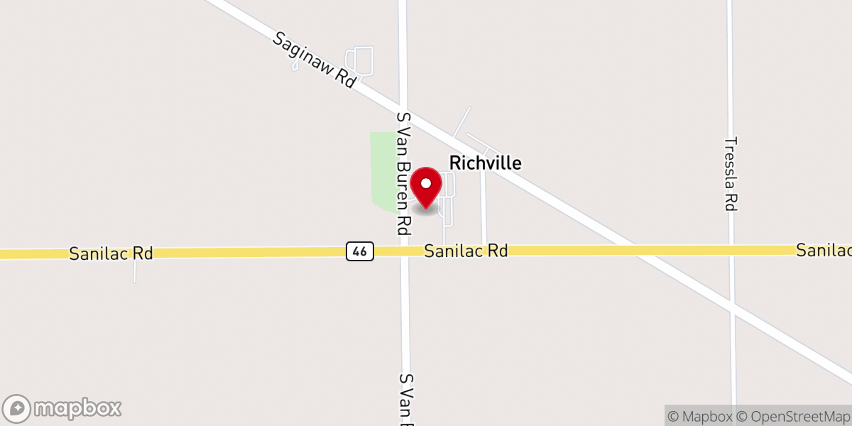 Map showing location of St Michael's Lutheran Church