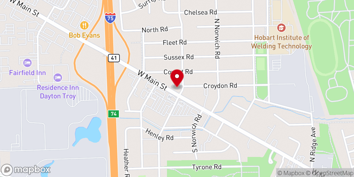 Map showing location of MIssionary Church East Central Region
