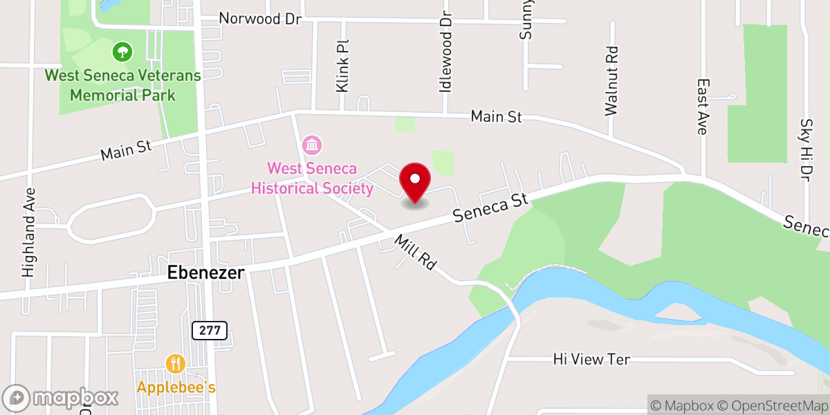 Map showing location of Queen of Heaven Church Rectory