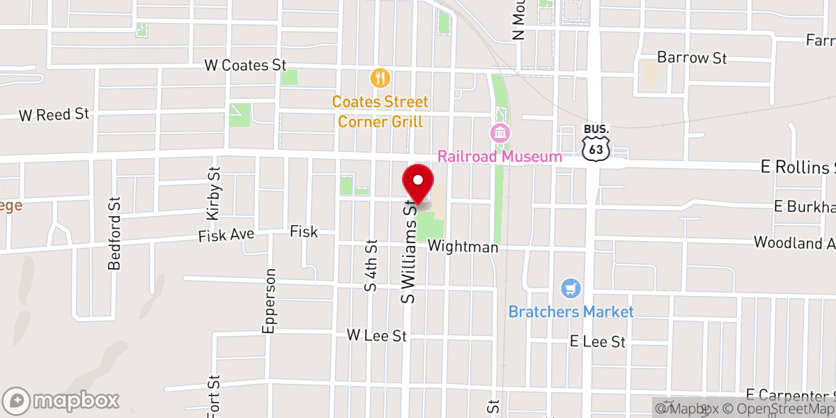Map showing location of Early Childhood Center