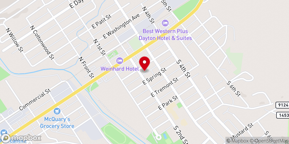 Map showing location of Community Bible Church-Dana, indiana
