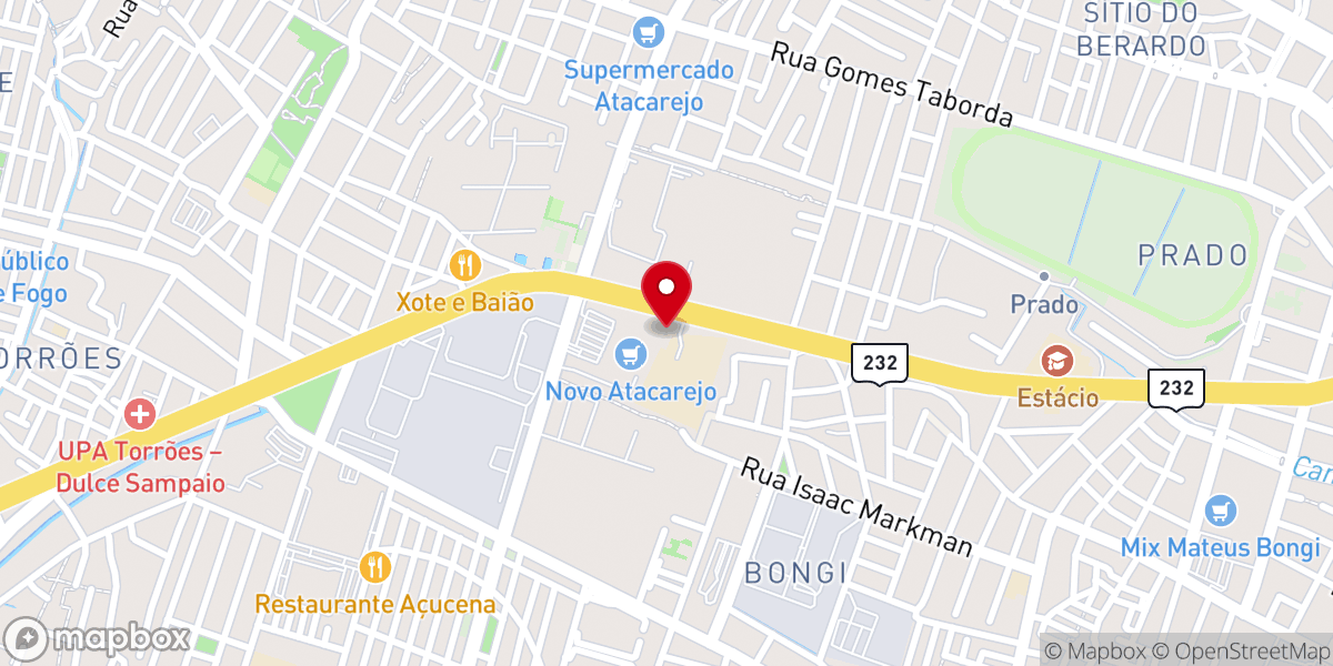 Map showing location of Igreja São João Bosco- Bongi