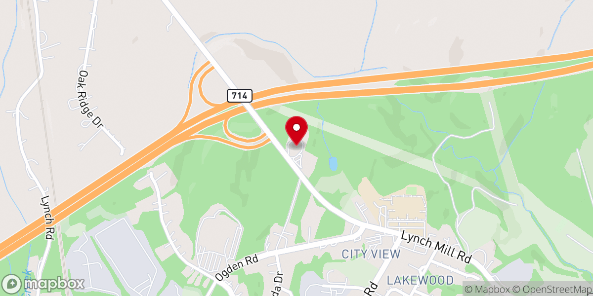 Map showing location of New Beginnings Baptist Church