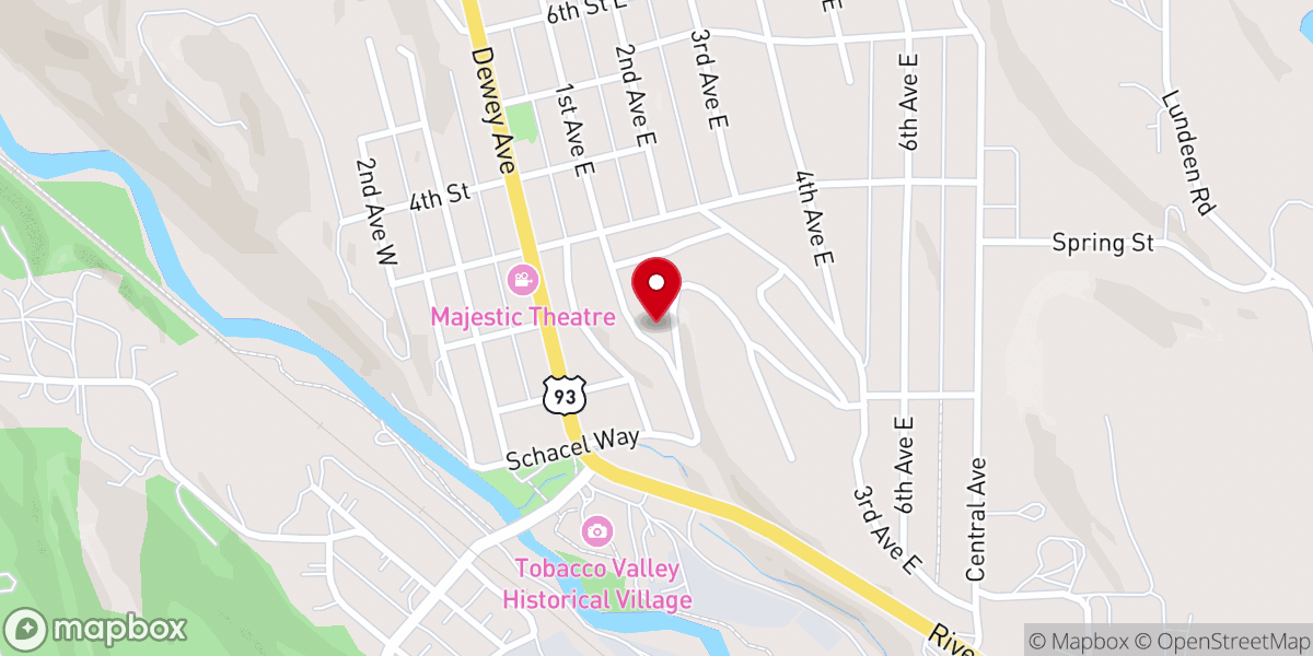 Map showing location of Hope Church Eureka