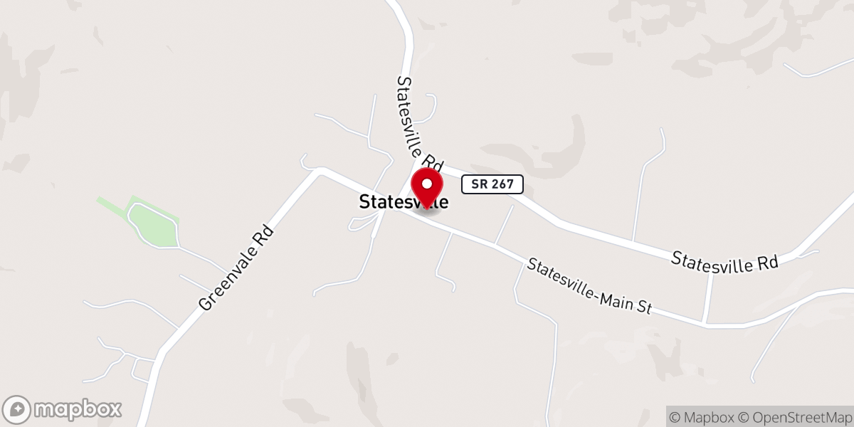 Map showing location of Church of Statesville on Main