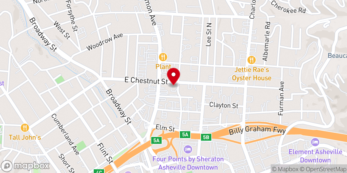 Map showing location of Church of Christ