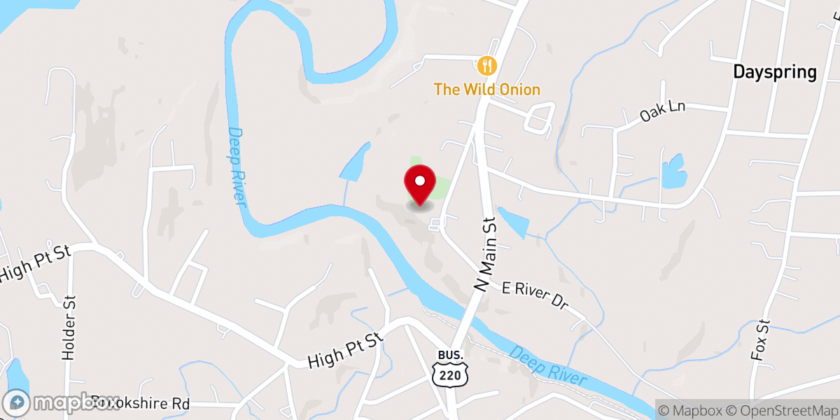 Map showing location of Mt Lebanon United Methodist Church