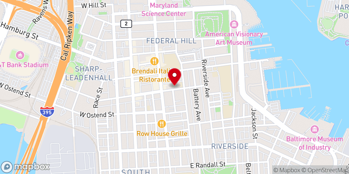 Map showing location of Holy Cross Roman Catholic Church