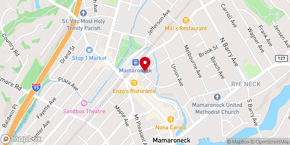 Map showing location of Harvest Church