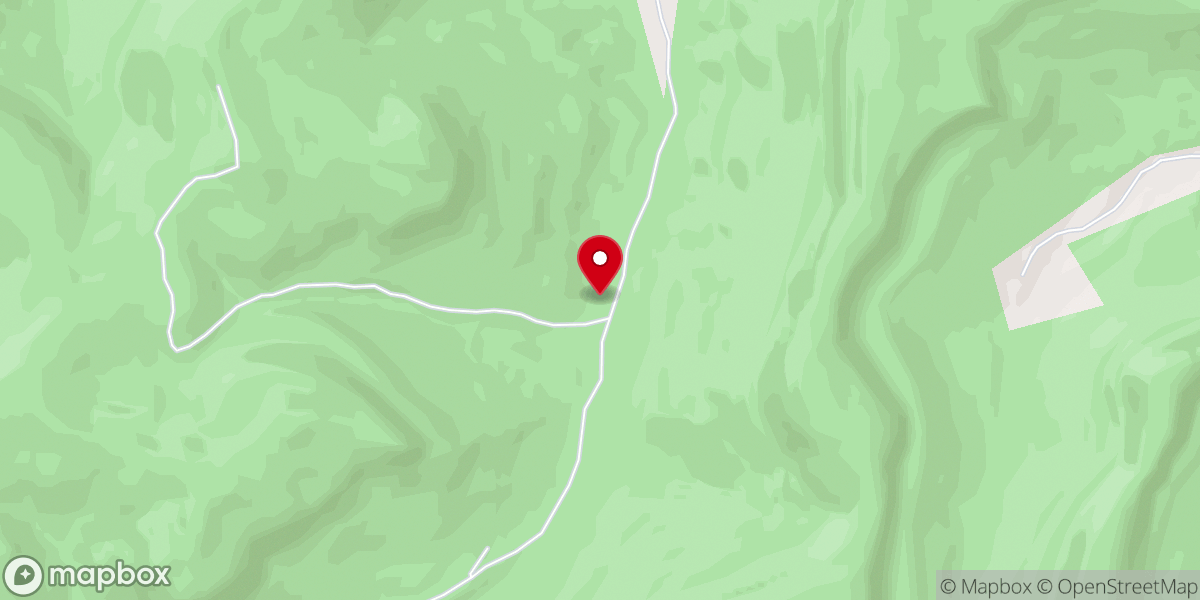 Map showing location of Old Time Baptist Church