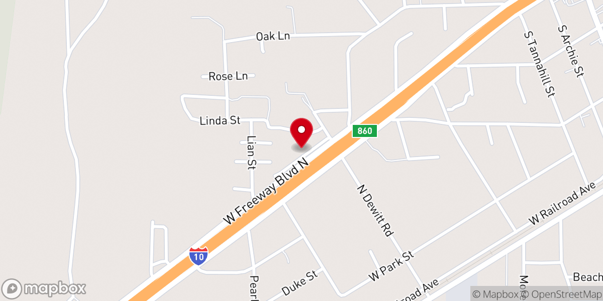 Map showing location of New Hope Church of God