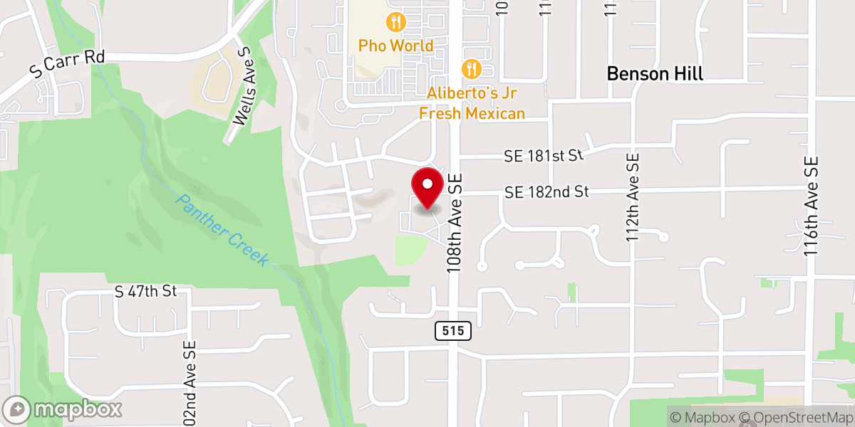 Map showing location of King of Kings Lutheran Church