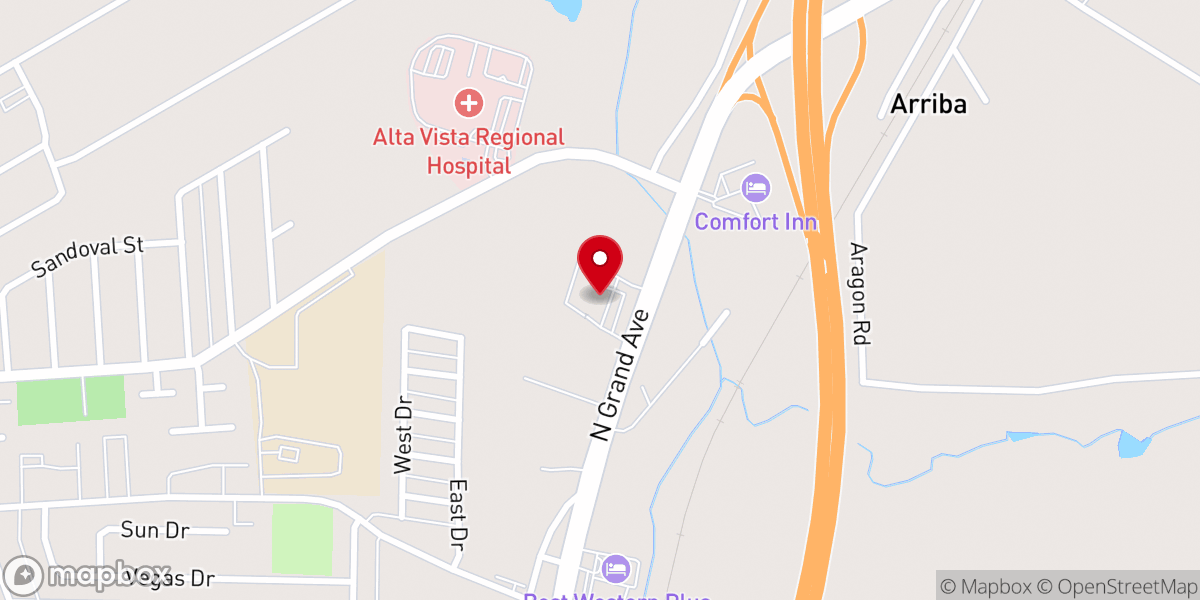 Map showing location of Love's Travel Stop