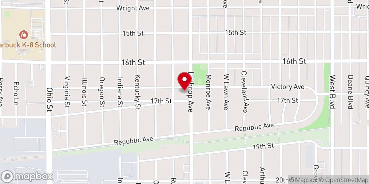 Map showing location of First Church of God