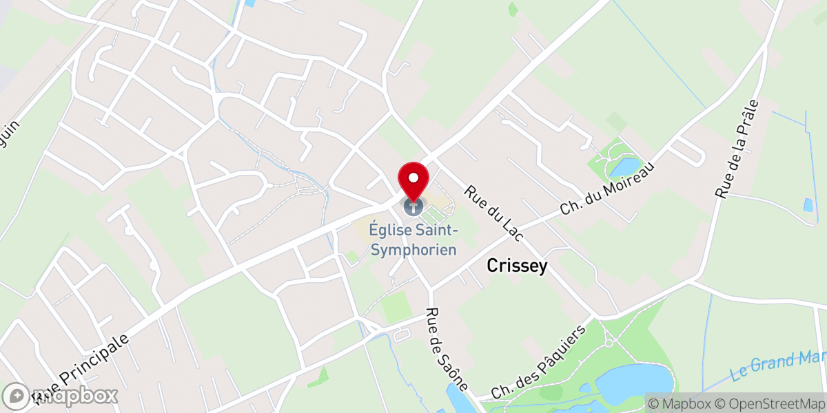 Map showing location of Eglise Saint Blaise