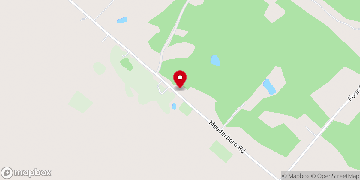 Map showing location of Meaderboro Community Church