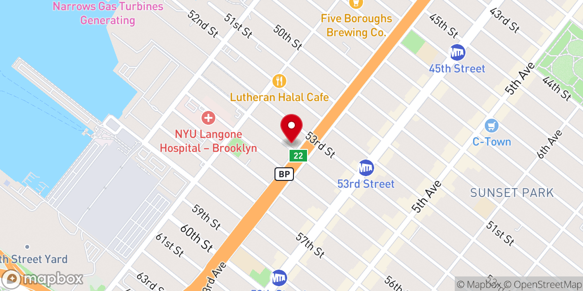 Map showing location of Muslims Giving Back