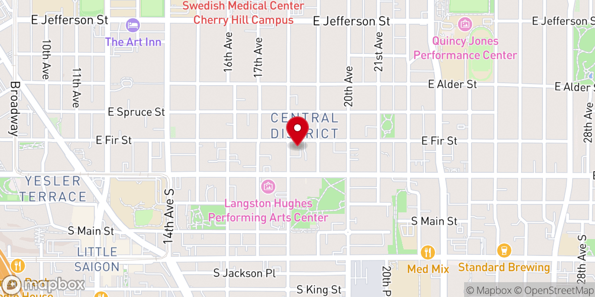 Map showing location of Faith Bible Church