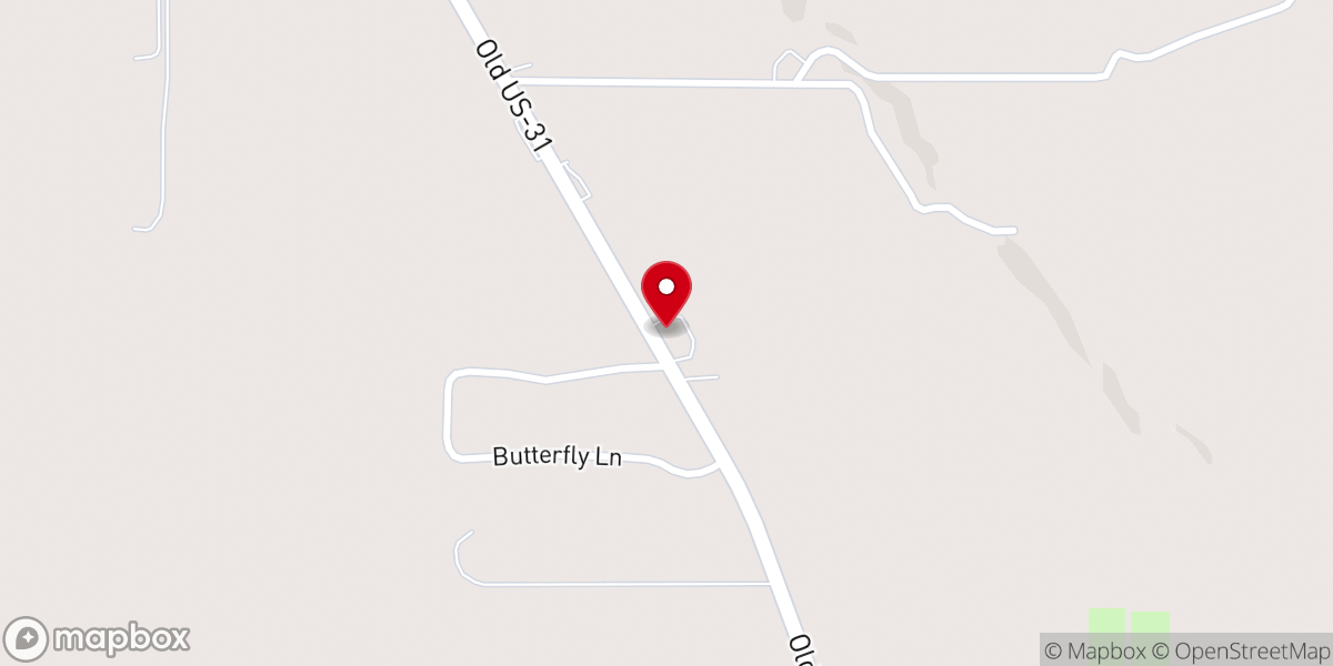 Map showing location of Arden Grace Church