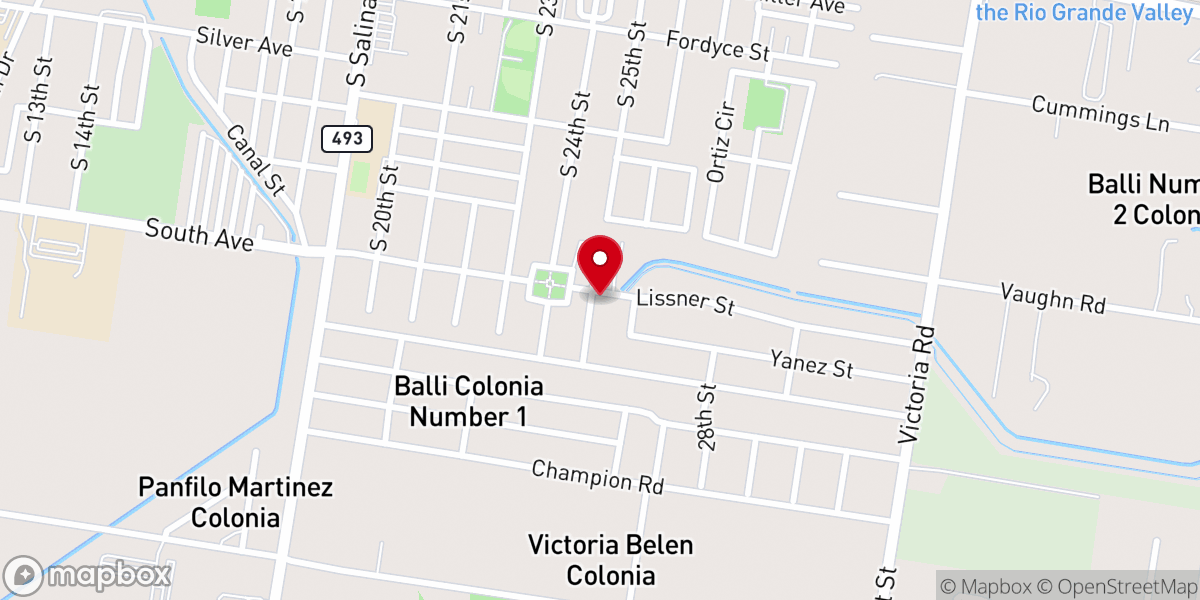 Map showing location of Christian Congregation in the United States - Donna